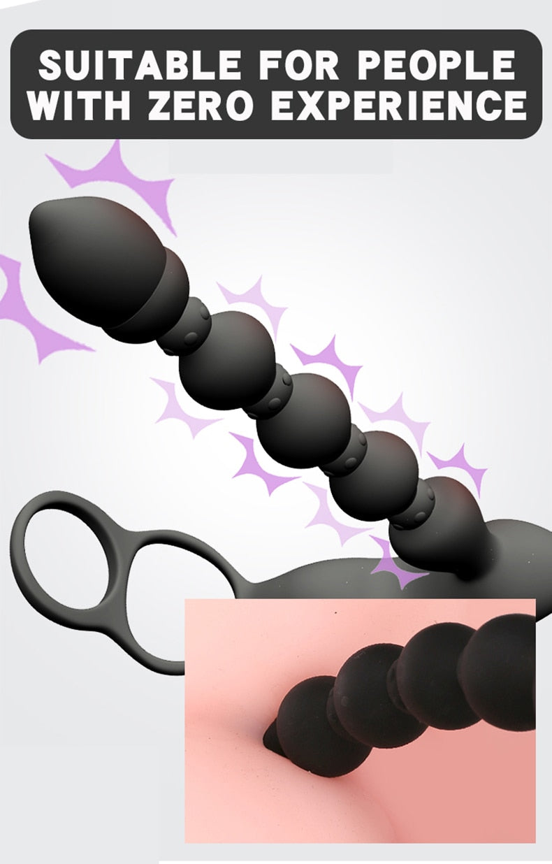 BODYPRO Male Prostate Massage Vibrator Penis  Vibrator Ring  Anal Plug Stimulator Butt Plug Delay Ejaculation Ring Toy for Men