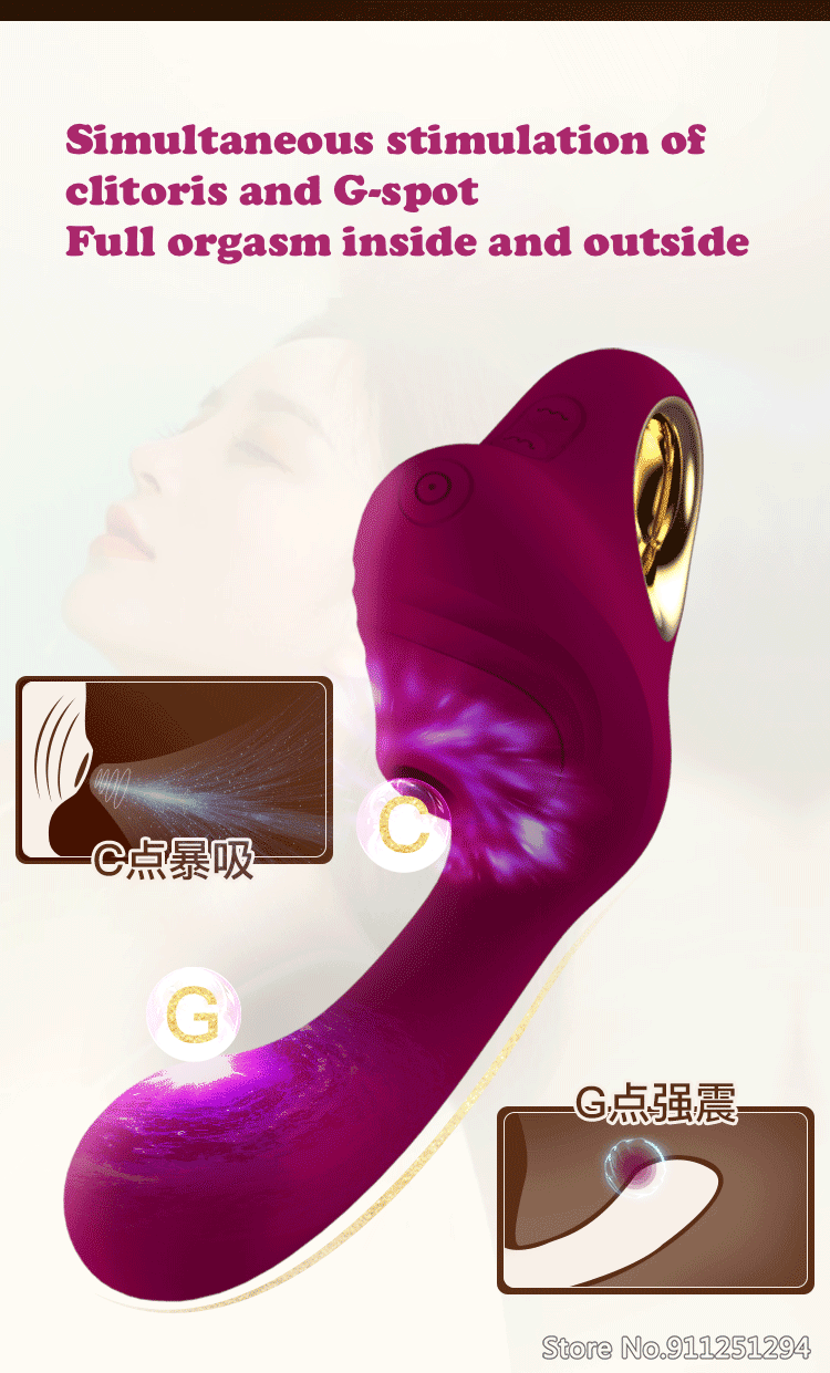 เครื่องกระตุ้นไฟฟ้าแบบดูด Leten Heating Vibration สำหรับกระตุ้นคลิตอริส อุปกรณ์สำเร็จความใคร่หญิง ของเล่นดูดสำหรับนวดทางเพศสำหรับผู้ใหญ่