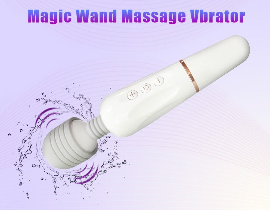 เครื่องนวดตัวไม้กายสิทธิ์ AV อันทรงพลัง ชาร์จ USB เครื่องสั่น G-Spot สำหรับผู้หญิง ของเล่นทางเพศสำหรับผู้หญิง ผลิตภัณฑ์ทางเพศสำหรับผู้หญิง