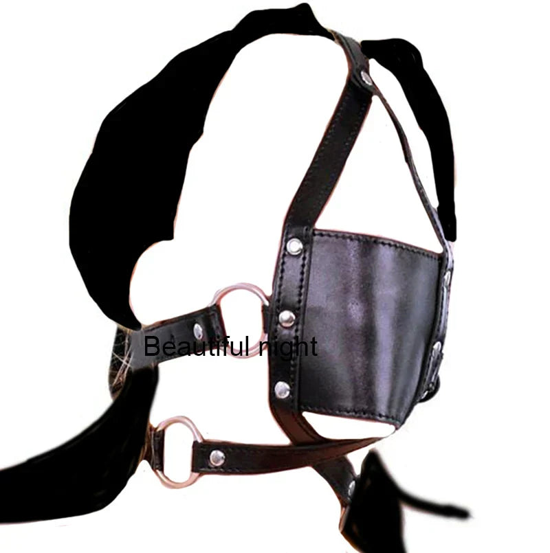 Ring/Spider/Ball Gag BDSM Leather Cover Mouth Mask Bondage. Muzzle Blindfold Restraints.SM Sex Toys For Couples