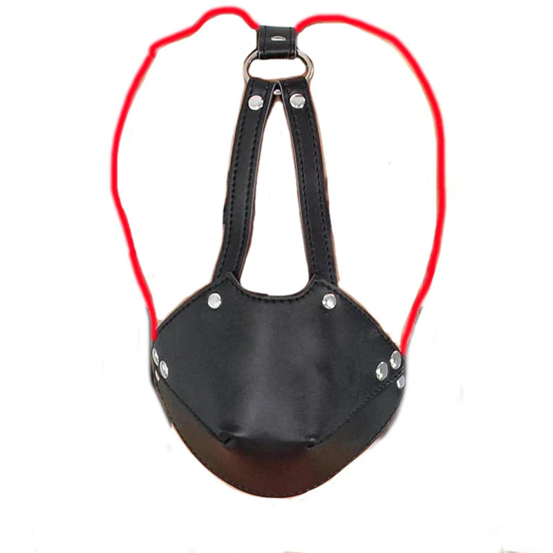 Ring/Spider/Ball Gag BDSM Leather Cover Mouth Mask Bondage. Muzzle Blindfold Restraints.SM Sex Toys For Couples