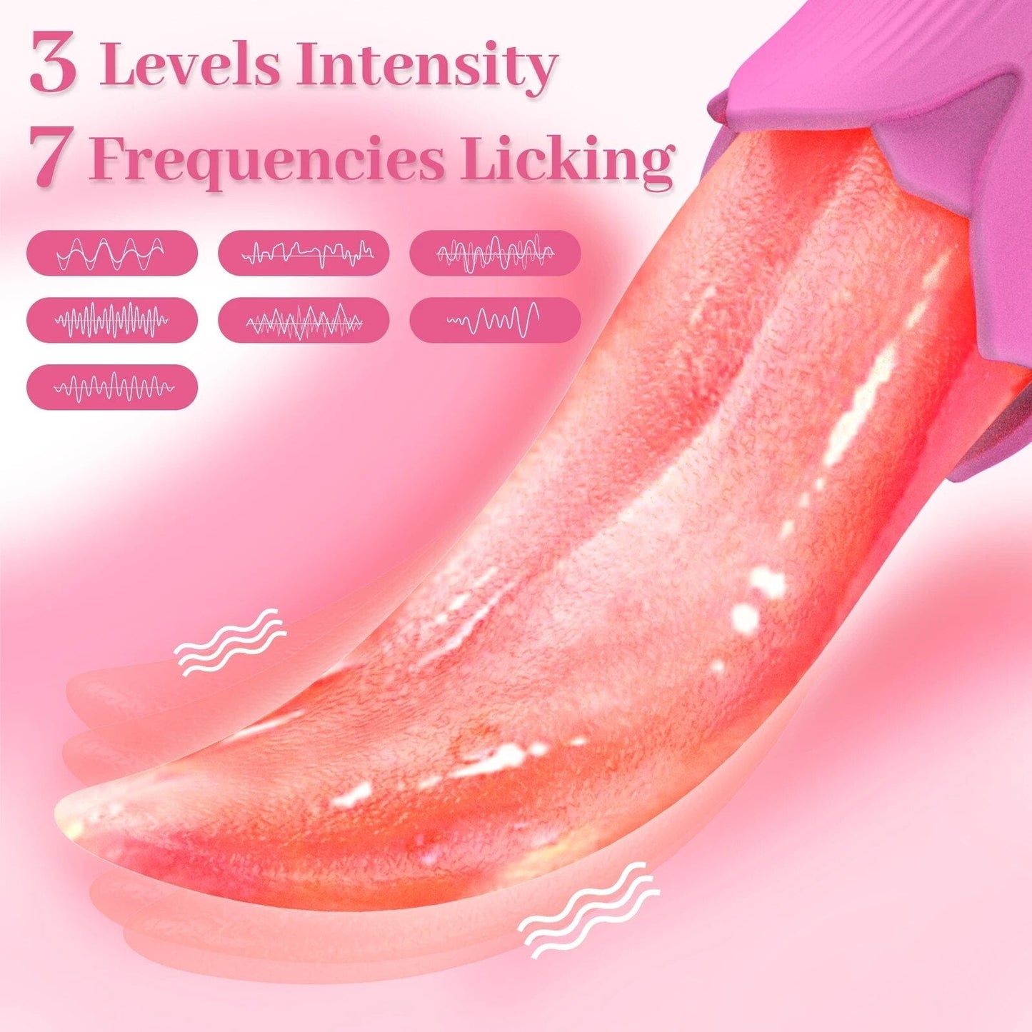 ที่สมจริงลิ้นเลีย Vibrator ไข่สั่น G-Spot Clitoris ช่องคลอดหัวนม Stimulator หญิง Masturbator