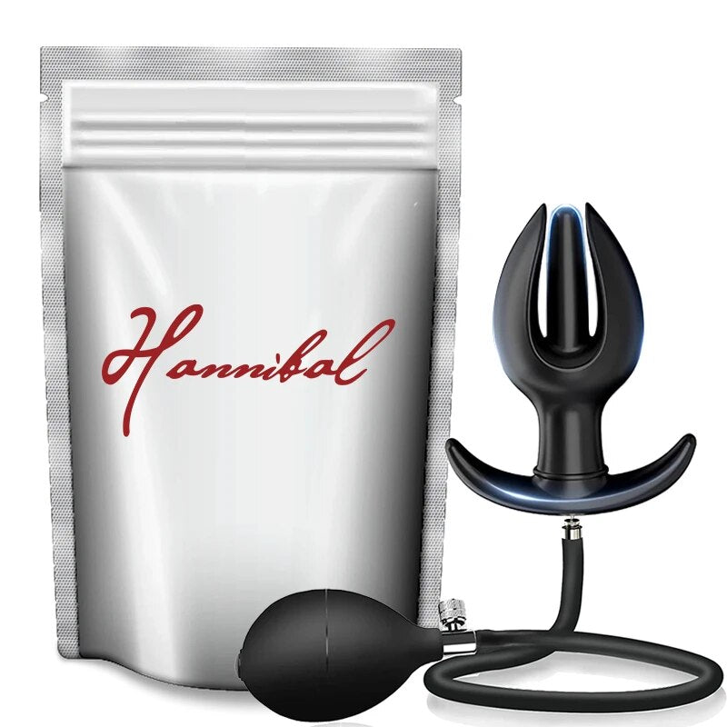 Hannibal Expand Inflatable Anal Plug Huge Butt Plug Stimulate Sex Toy For Women/Men Masturbators Prostate Massager Big Anal Toys