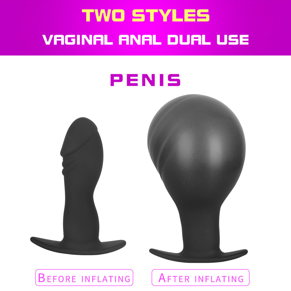 Expandable Prostate Massager Butt Plug Adult Sex Toys Inflatable Silicon Huge Big Anal Plug Anal Dildo Pump Anal Dilator