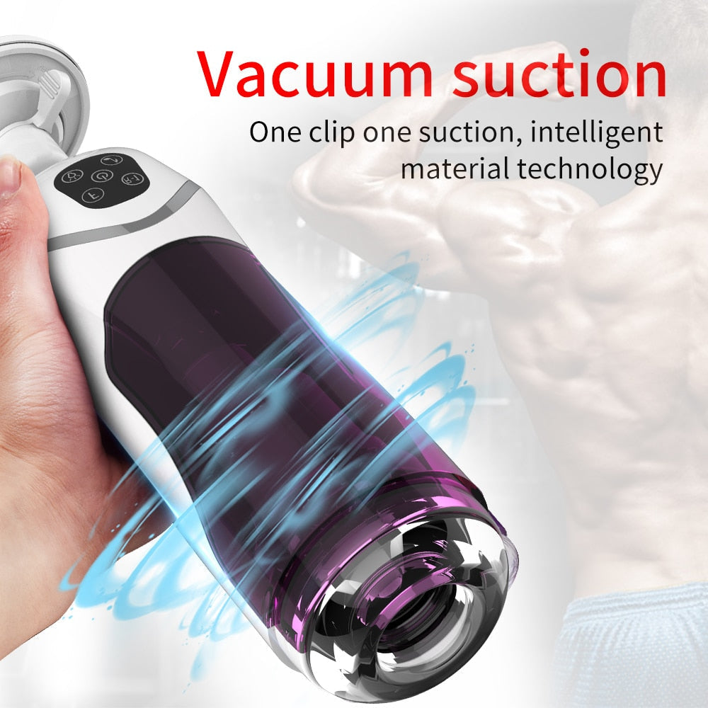 Powerful Automatic Telescopic Rotation Male Masturbator Voice Interaction Masturbator Cup Vagina Sex Toys for Men Adult Sex Shop