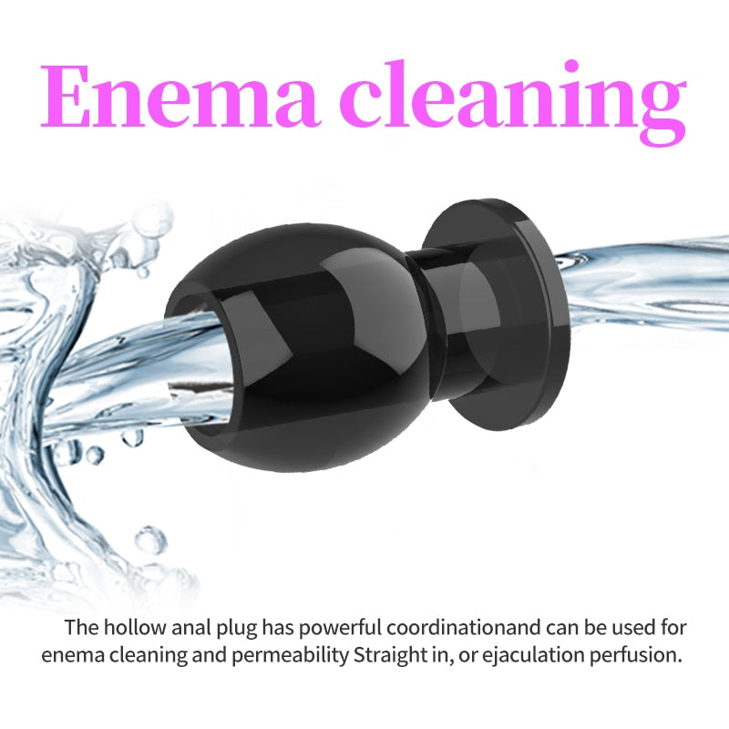 Hollow Vagina Butt Plug with Stopper Plug Anal Expender Anal Dilator Speculum Men Prostate Massage Sex Toy for Gay
