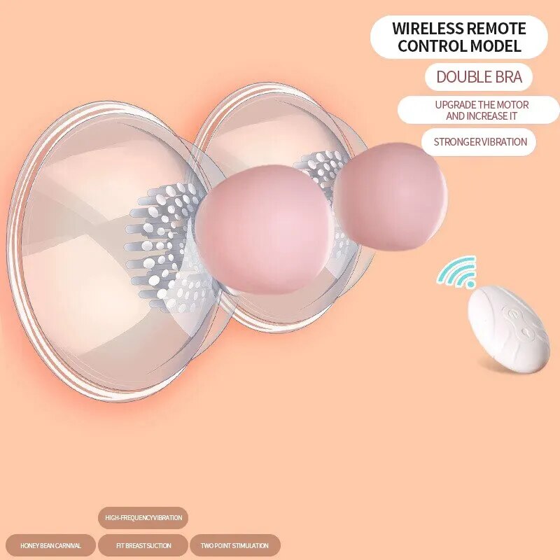 Rechargeable Nipple Vibrator Breast Massager Breast Enlargement for Women Adult Sex Toy Devotion Breast Massager