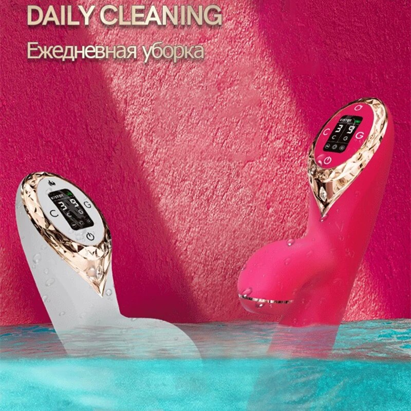KISTOY A-King Series เครื่องสั่นทรงพลัง ตัวกระตุ้น G-spot คลิตอริสสมจริง Dildo ทำความร้อน ของเล่นทางเพศสำหรับผู้หญิง