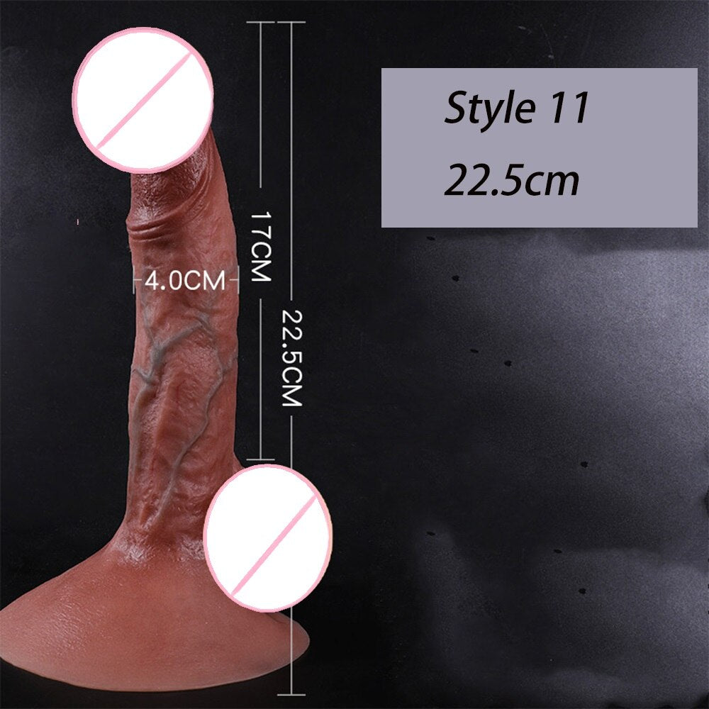 สมจริง Penis ขนาดใหญ่ Dildos พร้อมถ้วยดูดสำหรับผู้หญิงเลสเบี้ยนของเล่น Big ปลอม Dick ซิลิโคนสำเร็จความใคร่ผู้ใหญ่เพศผลิตภัณฑ์