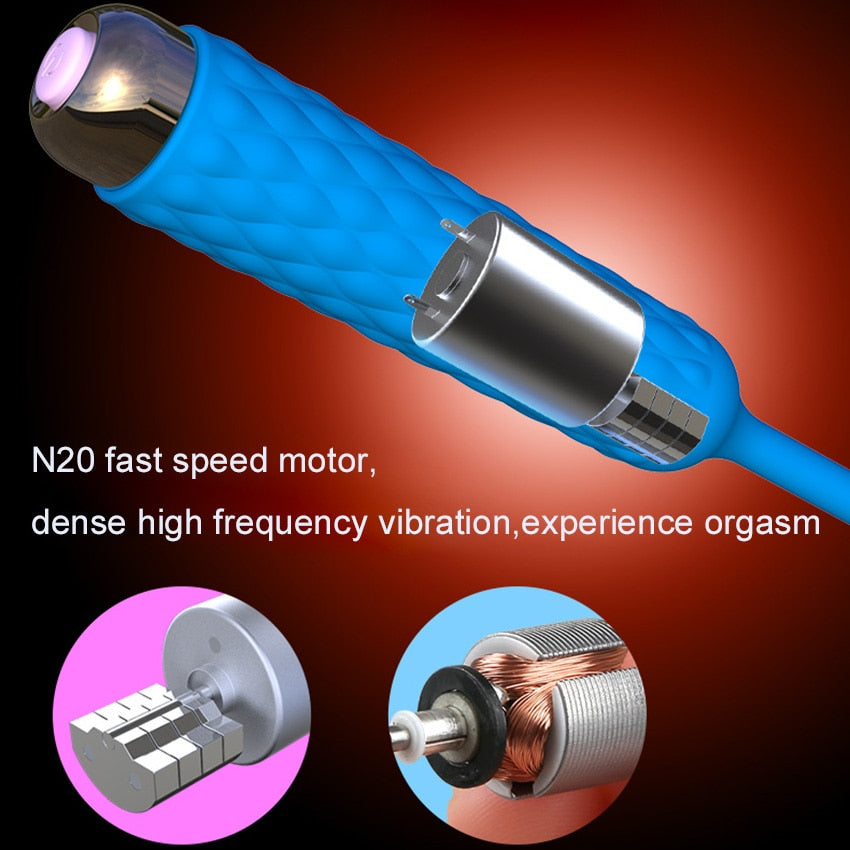 Leten Male Catheter Urethral Sound เครื่องนวดกระตุ้นไฟฟ้าอวัยวะเพศชายแบบสั่น ปลั๊กขยายท่อปัสสาวะ ซิลิโคนขยายช่องคลอด ของเล่นทางเพศสำหรับยืดอวัยวะเพศ ช่วยสำเร็จความใคร่ด้วยตัวเอง