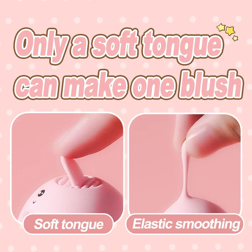MINI หมูลิ้นเลีย Vibrator อุปกรณ์กระตุ้น G-spot สำหรับผู้หญิง 10 โหมด ชาร์จได้ เพื่อความสุขอย่างรวดเร็ว ...