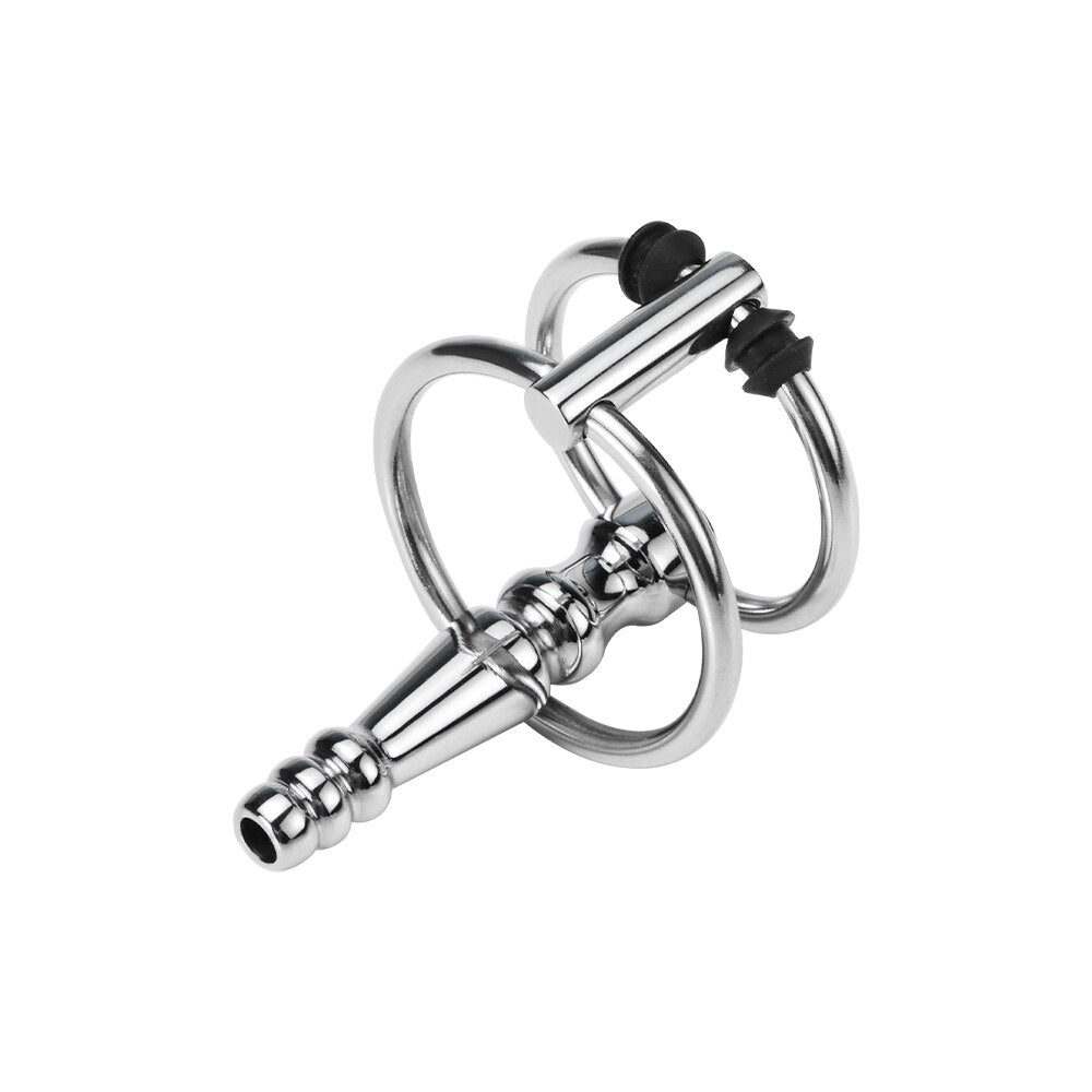 Male Urethra Catheter Sex Toys for Men Penis Ring Metal 7mm Urethral Sound Urethral Dilator Delay Ejaculation Penis Plug for Men