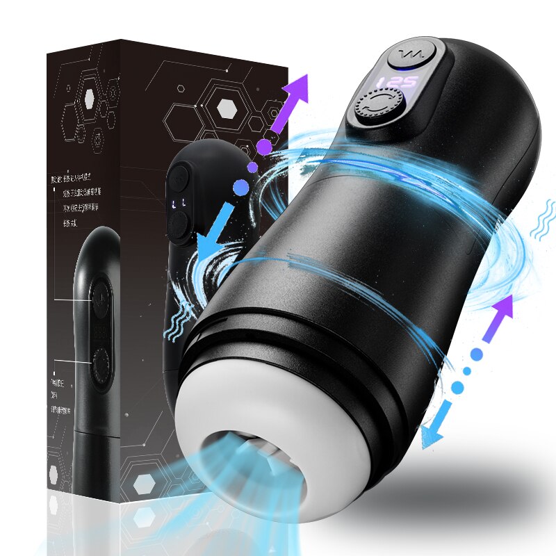 Masturbation สำหรับชาย Automatic Piston Telescopic อัจฉริยะอมควยดูด Mastubator Sex Machine สำหรับชายผู้ใหญ่ของเล่นสำหรับชาย