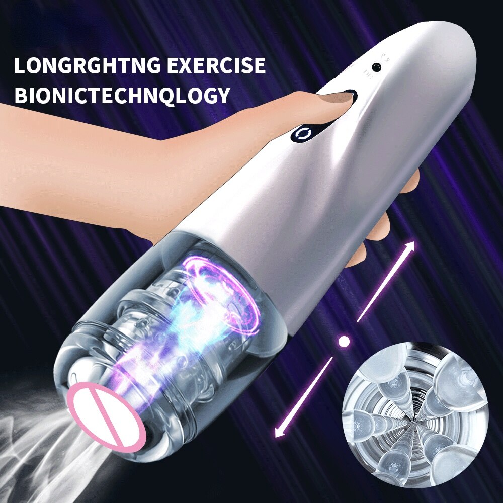 Automatic Rotating Male Orgasm Masturbator Pocket Pussy Adult Masturbation Tools Sex Toy for Men Realistic Vagina