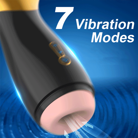 อัตโนมัติดูดชาย Masturbator One Click การสำเร็จความใคร่ดูด7โหมดการสั่นสะเทือน3D จริงช่องคลอดหีช่องปากเซ็กซ์ทอยสำหรับชาย