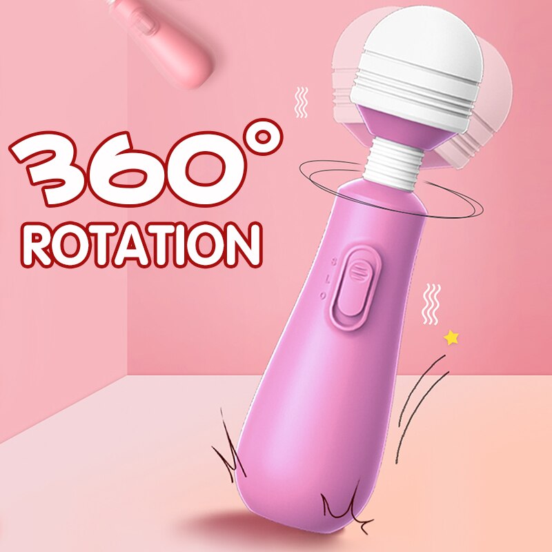Mini AV Wand Tumbler Vibrator สำหรับหญิงอุปกรณ์เสริมเพศสัมพันธ์ Nipple Clitoral Stimulator สำหรับหญิงผู้ใหญ่ Masturbation เซ็กซ์ทอย