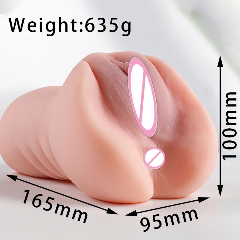 Mini ครึ่งตุ๊กตายางจริงหีความรู้สึกตูดชาย Masturbation ถ้วย Anus Dual Channel สมจริงหีเซ็กซ์ทอย