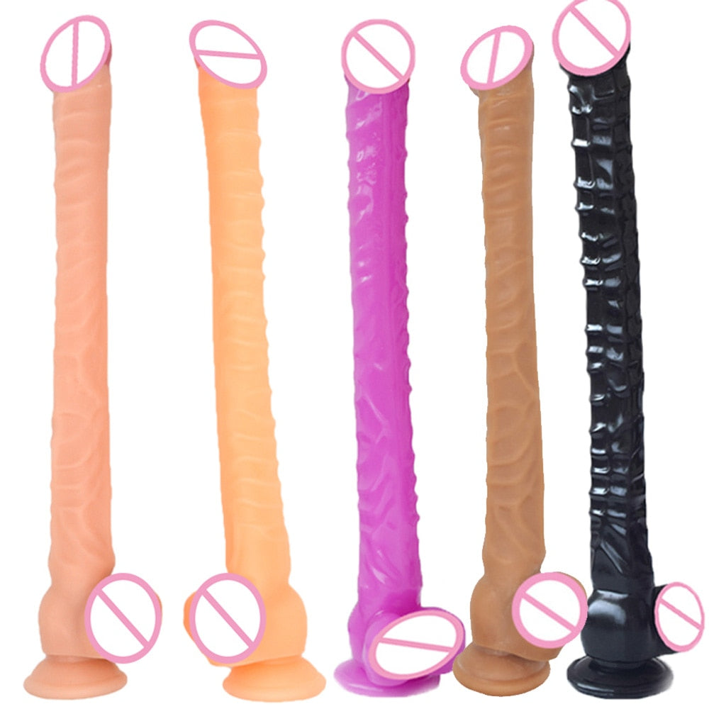 NNSX Super Long Sex Products Dildo Flexible Masturbation G Spot Stimulation 41CM Ass Plug Adult Toy for Woman Big Booty Sex Toy