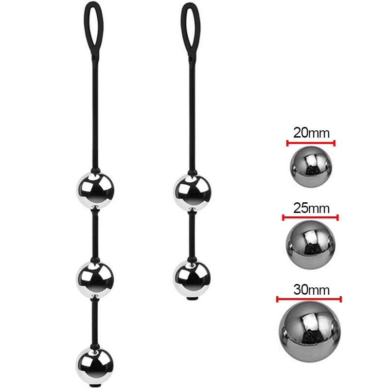 New Erotic Weighted Vaginal Balls Chinese Geisha Kegel Exerciser Metal Ben Wa Balls Anal Beads Adult Sex Toys for Woman Sex Shop