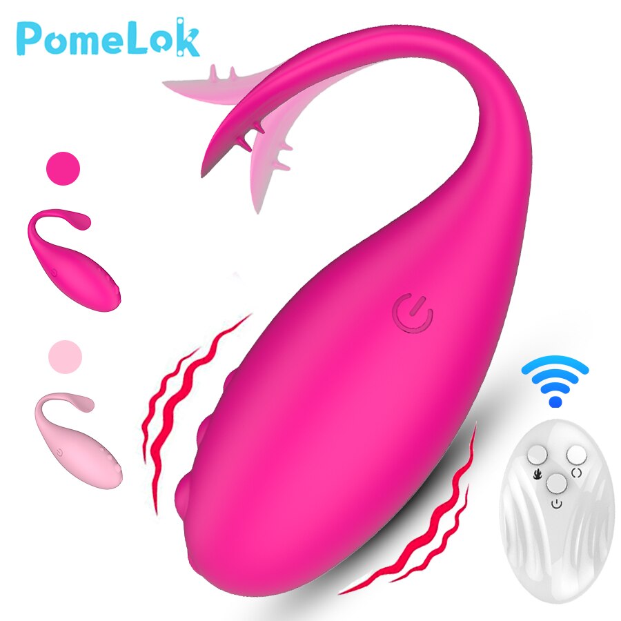 POMELOK เครื่องสั่นสำหรับผู้หญิง รีโมทไร้สาย ไข่สั่น ช่องคลอดกระตุ้นจุด G ทวารหนัก กางเกงในเครื่องสั่นสำหรับคู่รัก ของเล่นทางเพศ