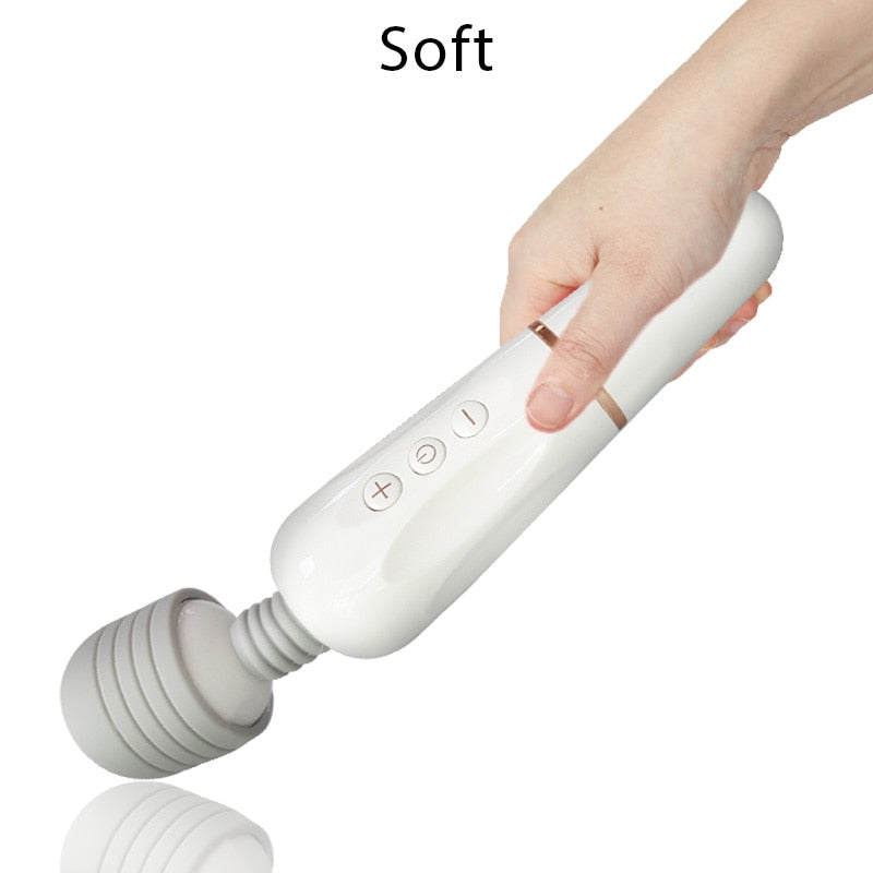 เครื่องนวดตัวไม้กายสิทธิ์ AV อันทรงพลัง ชาร์จ USB เครื่องสั่น G-Spot สำหรับผู้หญิง ของเล่นทางเพศสำหรับผู้หญิง ผลิตภัณฑ์ทางเพศสำหรับผู้หญิง