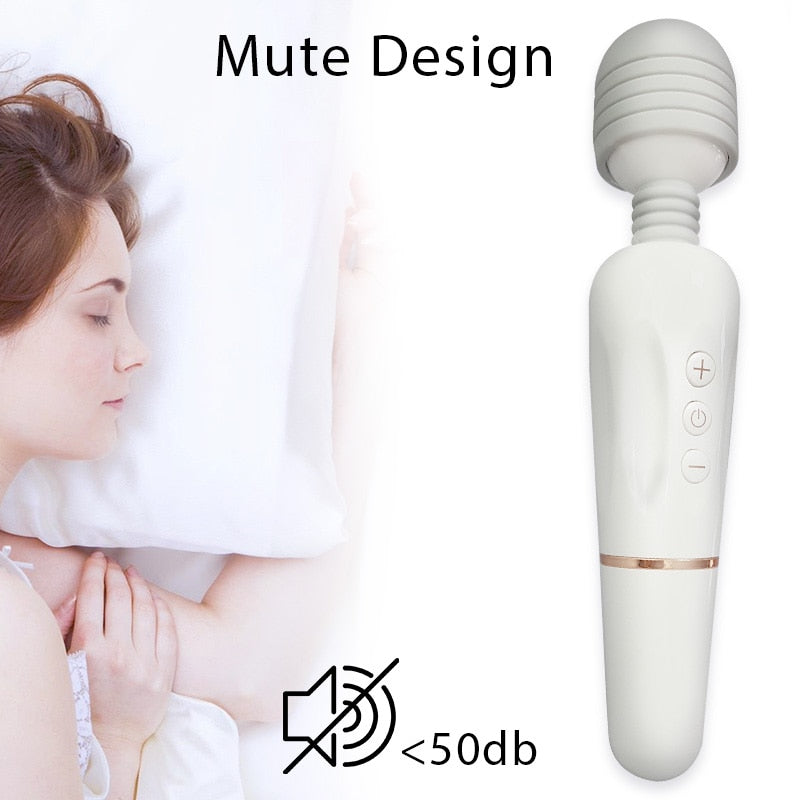 เครื่องนวดตัวไม้กายสิทธิ์ AV อันทรงพลัง ชาร์จ USB เครื่องสั่น G-Spot สำหรับผู้หญิง ของเล่นทางเพศสำหรับผู้หญิง ผลิตภัณฑ์ทางเพศสำหรับผู้หญิง