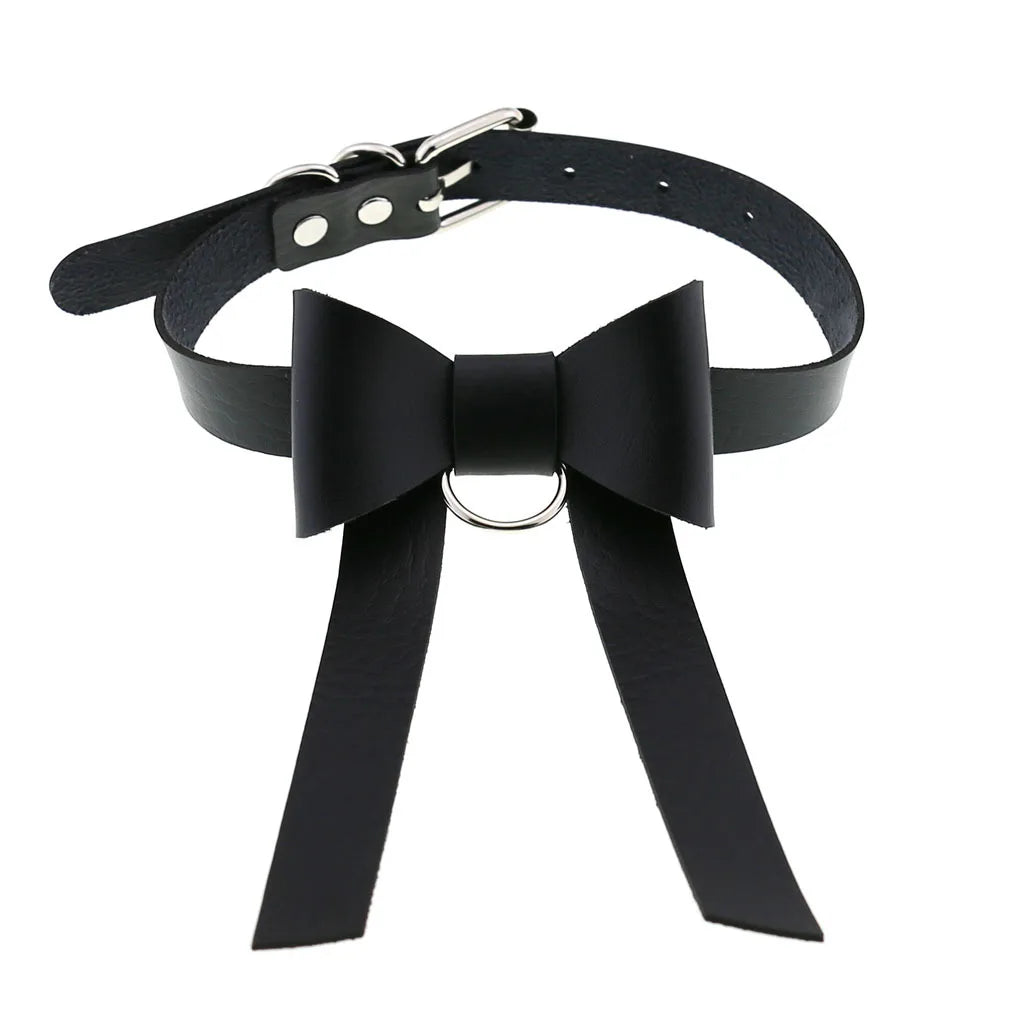BDSM Different Style Fashion Punk Men Torques Necklace Gothic PU Leather Choker Collar Necklace Women Body Chain