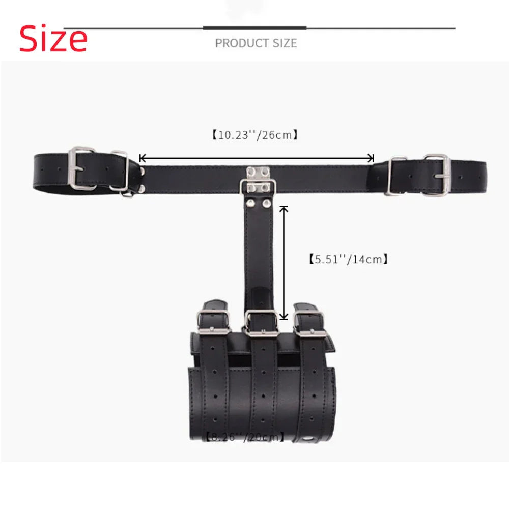 BDSM Bondage Body Restraints Reverse Back Handcuffs Adult Products Sex Game PU Leather Cuffs Sex Toys for Women Couples