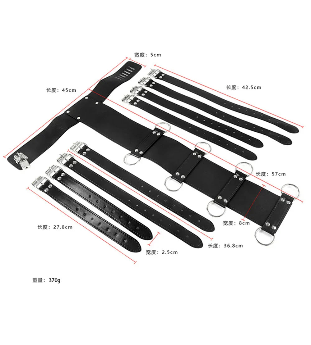 Behind Hadncuffs Collar BDSM Bondage Restraints Slave Armbinder Fetish Harness Erotic Sex Belt Erotic Products For Adult SM Game