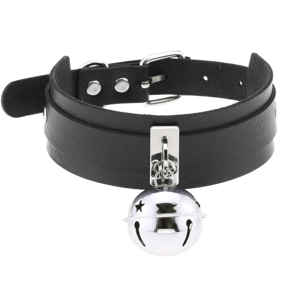 BDSM Different Style Fashion Punk Men Torques Necklace Gothic PU Leather Choker Collar Necklace Women Body Chain