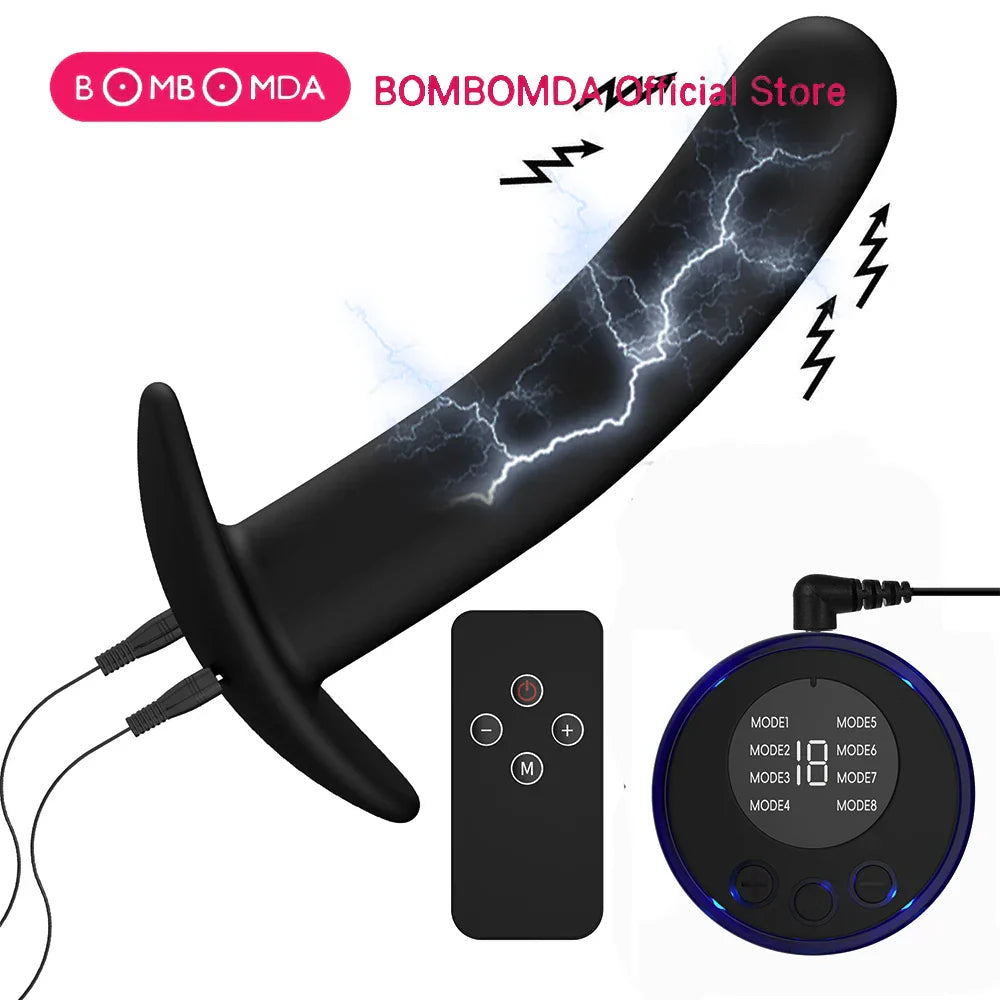 Shock Metal Anal Plug Beginner Remote Control Anus Dilation Prostate Massager Masturbation Tools Penis Stimulate BDSM Toys Adult