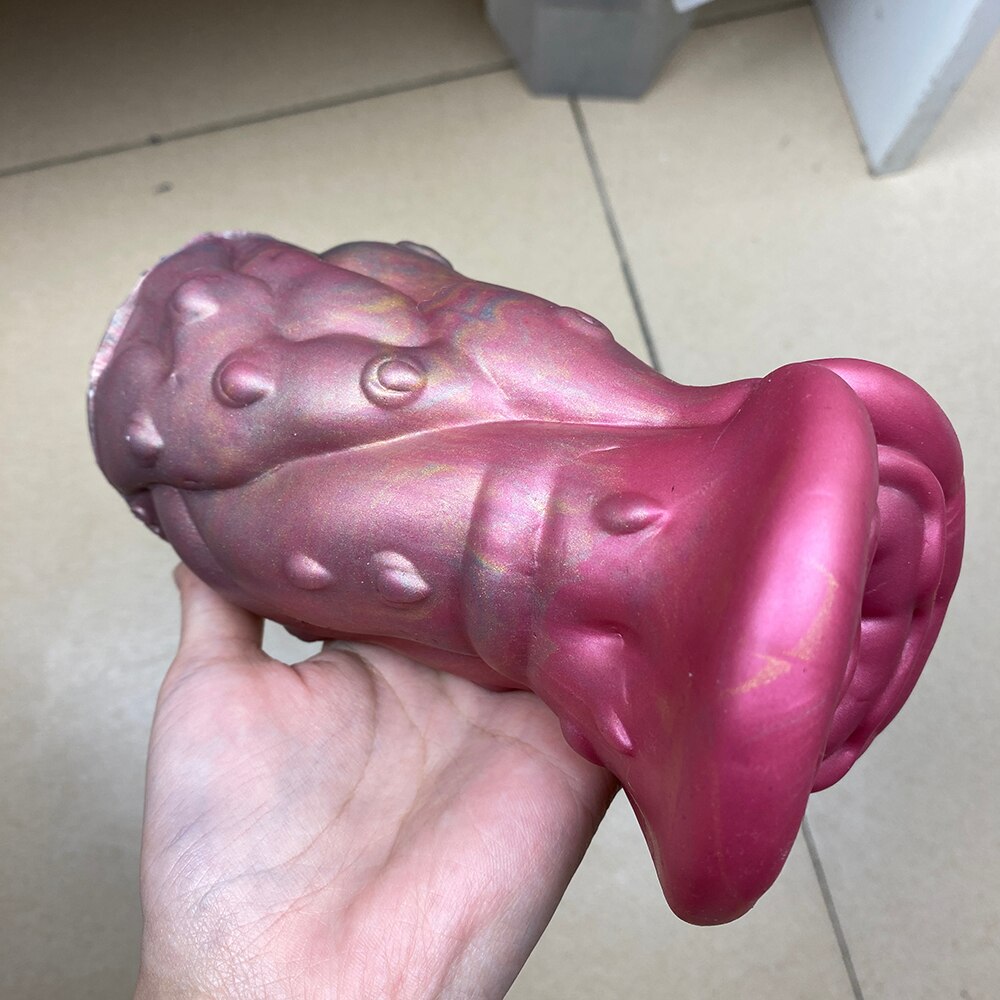 ใหม่ดอกไม้รูปร่าง Masturbation ของเล่นชายซิลิโคนนุ่มเครื่องบินถ้วยอวัยวะเพศชายต่อมลูกหมาก Massager กันน้ำอุปกรณ์ร่วมเพศสำหรับชาย