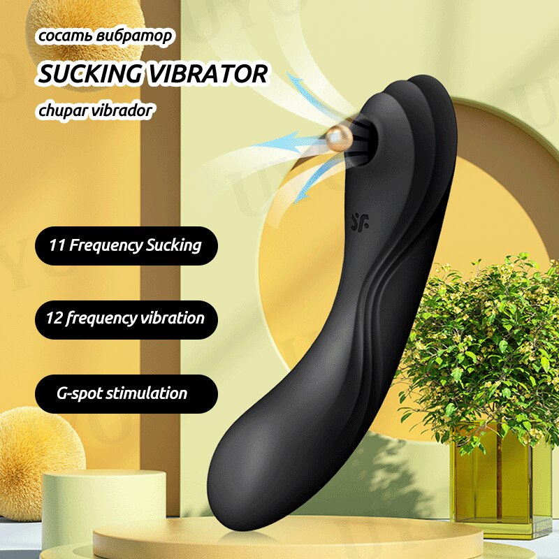 Satisfyer Curvy Trinity 4 ของเล่นสำหรับสตรี 18+ G-Spot Vibrator 3in1 Clit ดูด Stimulator ซิลิโคนกันน้ำสีดำของเล่น