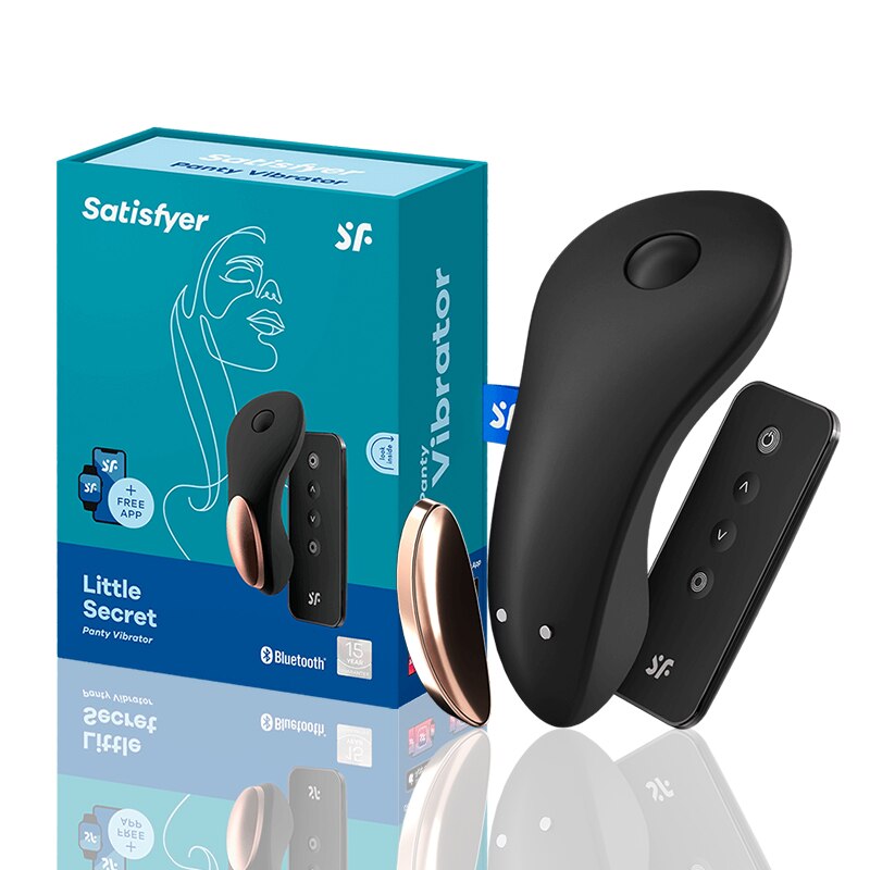 Satisfyer Little Secret เชื่อมต่อแอป แม่เหล็กสวมใส่ Vibrator รีโมตคอนโทรล Clitoral Stimulator คู่ Vibrators สำหรับผู้หญิง UYO