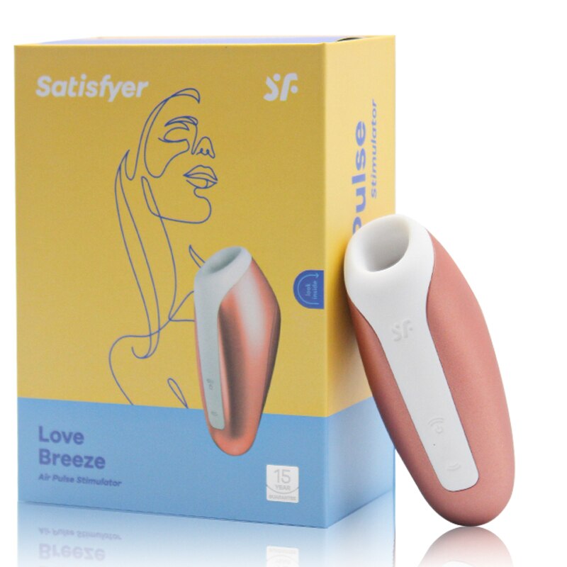 Satisfyer Love Breeze Vibrators สำหรับผู้หญิง อุปกรณ์กระตุ้นคลิตอริสและหัวนมแบบดูด รุ่น UYO ของเล่นทางเพศสำหรับผู้หญิง