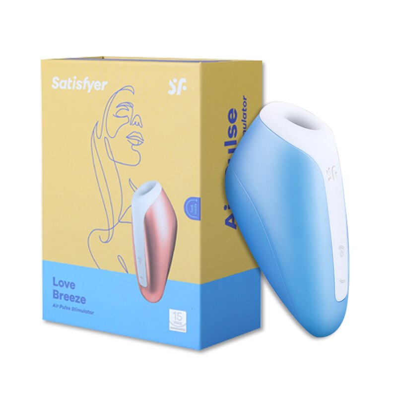 Satisfyer Love Breeze Vibrators สำหรับผู้หญิง อุปกรณ์กระตุ้นคลิตอริสและหัวนมแบบดูด รุ่น UYO ของเล่นทางเพศสำหรับผู้หญิง