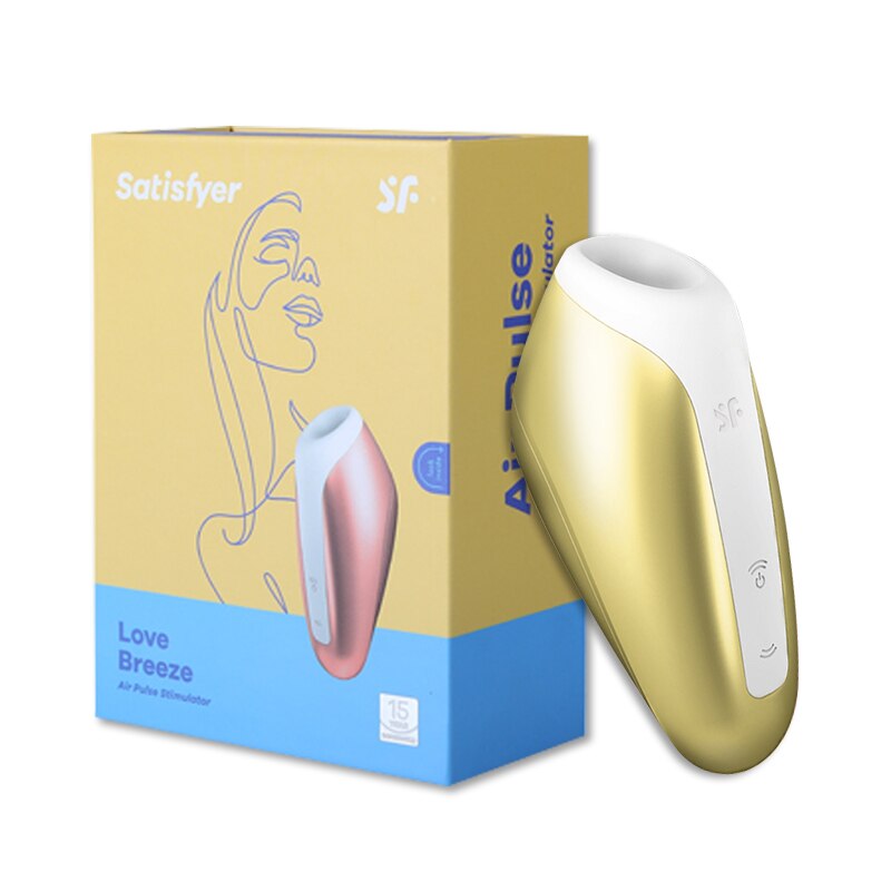 Satisfyer Love Breeze Vibrators สำหรับผู้หญิง อุปกรณ์กระตุ้นคลิตอริสและหัวนมแบบดูด รุ่น UYO ของเล่นทางเพศสำหรับผู้หญิง
