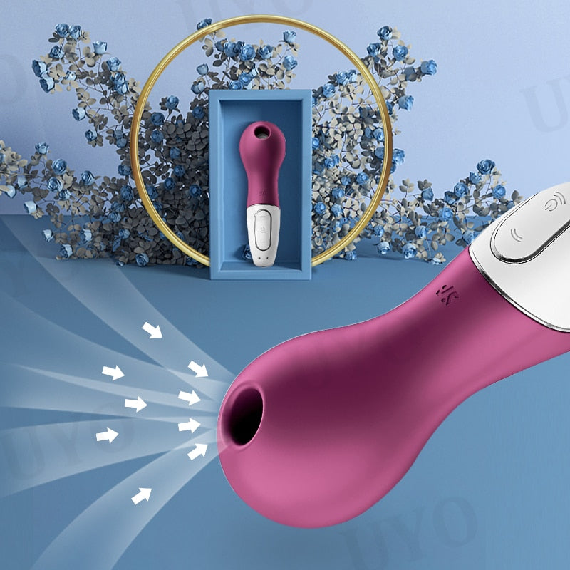 Satisfyer Lucky Libra Clitoris Stimulator ที่ชาร์จในตัว Vibrators สำหรับผู้หญิง Clitoris Sucker ซิลิโคน จับถนัดมือ Nipple Sucker ของเล่นทางเพศ