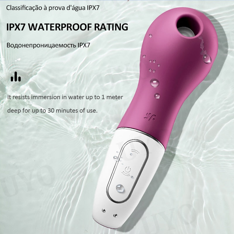 Satisfyer Lucky Libra Clitoris Stimulator ที่ชาร์จในตัว Vibrators สำหรับผู้หญิง Clitoris Sucker ซิลิโคน จับถนัดมือ Nipple Sucker ของเล่นทางเพศ
