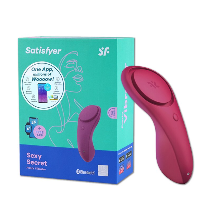 Satisfyer เซ็กซี่ Secret ซิลิโคน G-Spot Vibrator แบบพกพา Wearable APP รีโมทคอนโทรล Clitoris Stimulator UYO เพศของเล่นสำหรับผู้หญิง