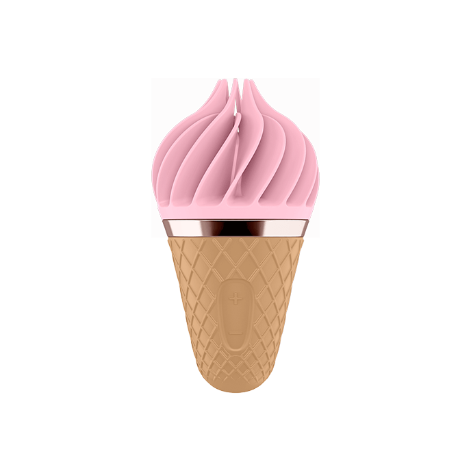 เยอรมนี Satisfyer Sweet Treat Ice Cream Cone Vibrator เพศของเล่นสำหรับหญิงนุ่มซิลิกาเจล Clitoris Stimulator UYO Mini ผู้ใหญ่ของเล่น