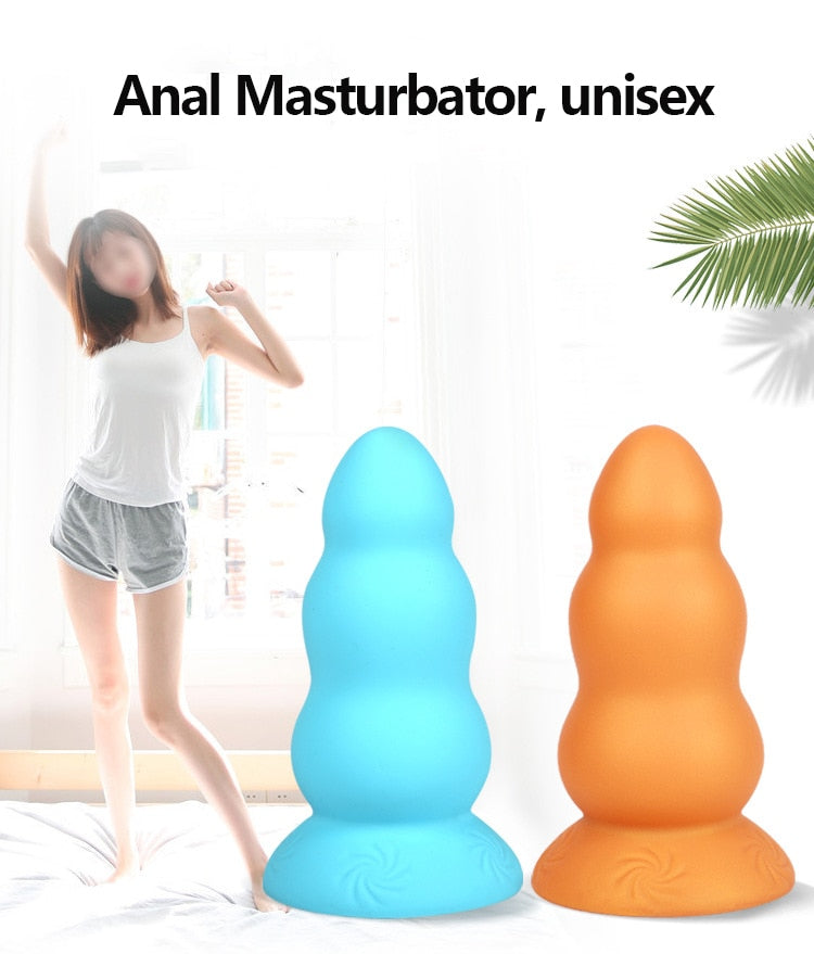 2022 Latest Huge Anal Plug Super Soft Silicone Dildo Anal Plug Anal Beads Prostate Massage Big Butt Plug Sex Toys for Men Women