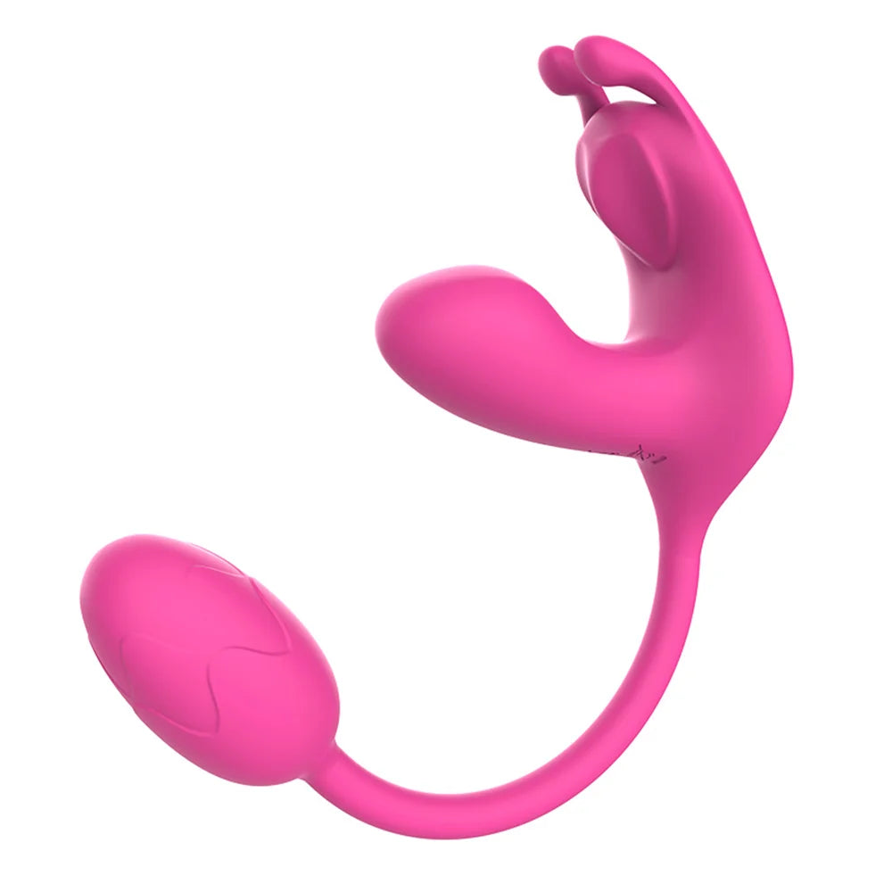 3 In 1 Wearable Vibrator Love Egg Female Masturbator Bendable Massage Stick Nipple Clitoris G-Spot Stimulation Sex Toy For Women