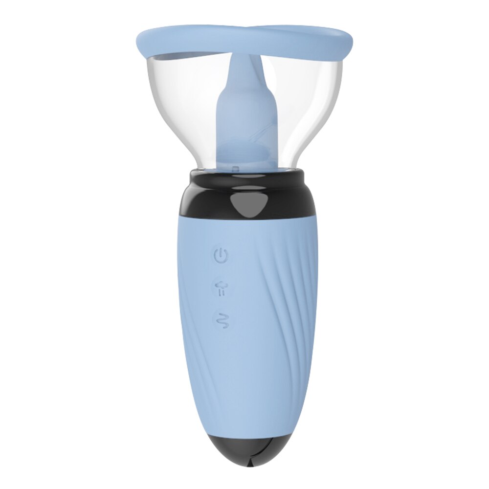 หัวนมดูดเครื่องลิ้นสั่น Sex Shop หญิง Masturbator Clitoral Stimulator หีเซ็กซ์ทอยสำหรับคู่
