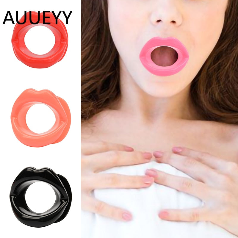 Sex Slave Silicone Lips O Ring Open Mouth Gag Oral Mouth Gag Ball Fetish Bdsm Bondage Restraints Erotic Toys Sex Toy for Couples