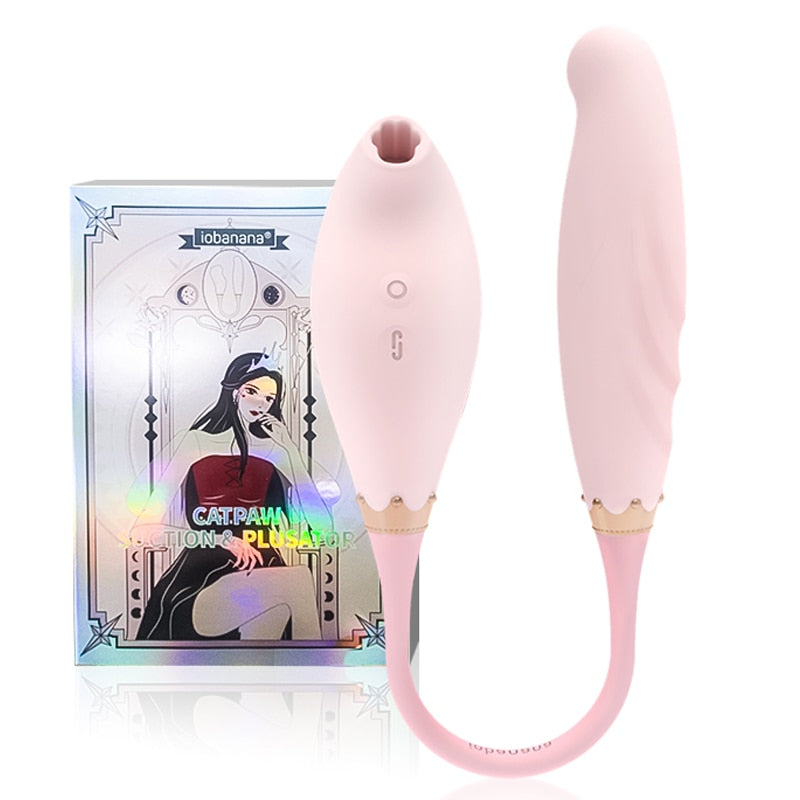 Sucking Vibrator แบบงอได้ สำหรับผู้หญิง 7 ความถี่ การสั่นแบบพัลส์ ซิลิโคนนุ่ม เครื่องกระตุ้น G-Spot และปุ่มกระสัน อุปกรณ์ช่วยเพิ่มความสุขทางเพศสำหรับหัวนมผู้หญิง แบบดูด