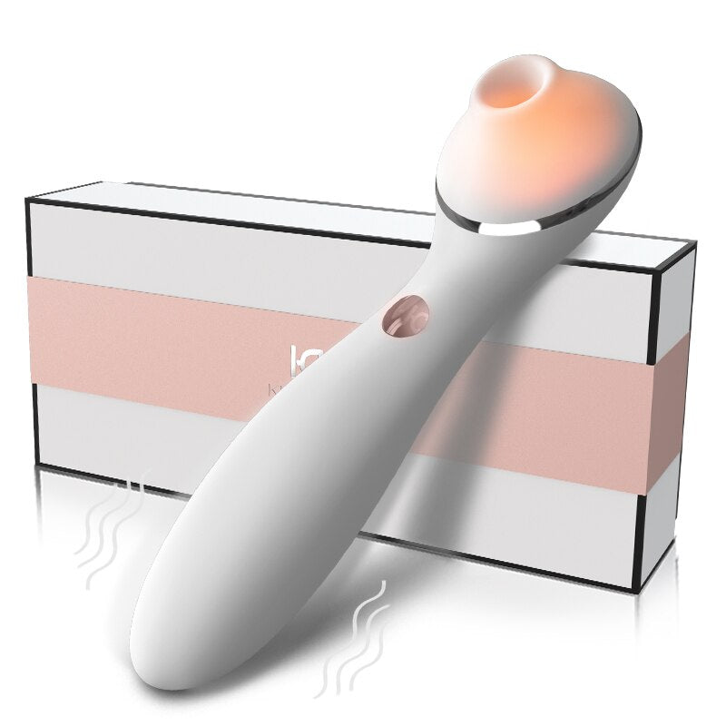 Sucking ที่มีประสิทธิภาพ Vibrator Clitoris Sucker ความร้อน G Spot Vibrator Clitoris Nipple Sucker ผู้ใหญ่เซ็กซ์ทอยสำหรับผู้หญิง