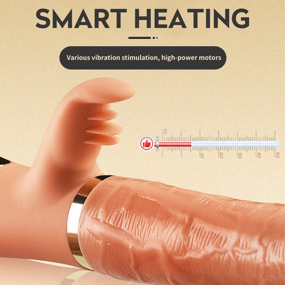 มือถือ Thrusting Dildo Vibrator สำหรับผู้หญิง Clit เลียของเล่นผู้ใหญ่เครื่องช่องคลอดช่องคลอดเครื่องมือหญิง Masturbator