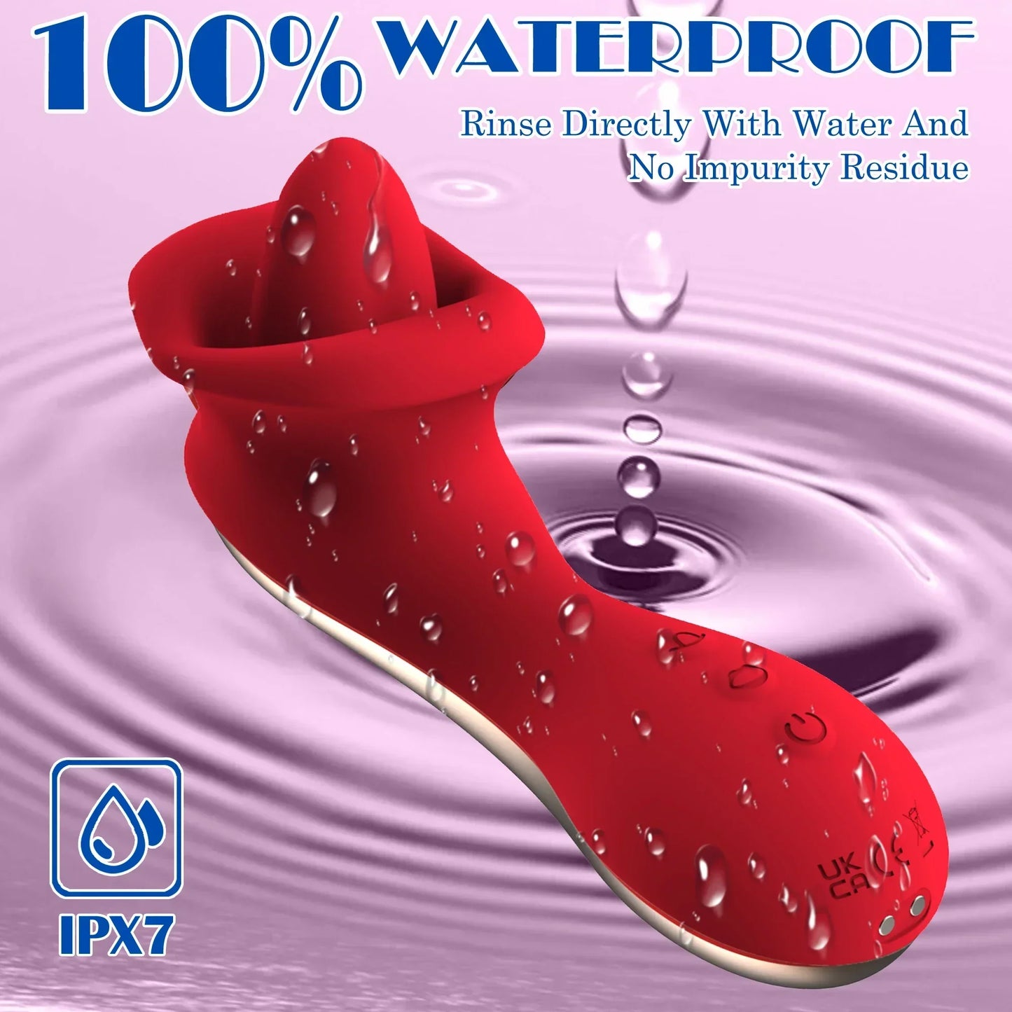 Tongue Licking Vibrator for Women with Handle 10 Speed Clitoral Stimulator Nipple G-Spot female Masturbator Adult Sex Toys 18+