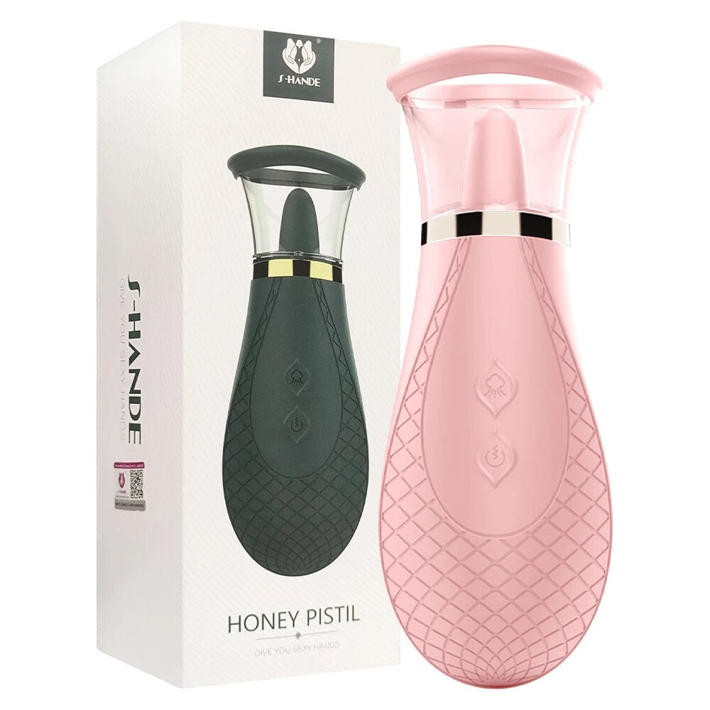 Vacuum Tongue Licking Sucking Vibrator for Women G Spot Clitoris Stimulation Massager Female Masturbator Sex Toys for Adults 18